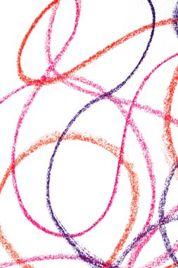 Girdaplı renkli pastel boya çocuk yaratıcı soyut arka plan çizgileri gibi