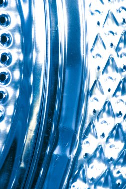 Soyut metalik endüstriyel çelik veya metal kalp ve girdap şekli