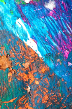 Thick abstract flowing color abstract paint splatters and splashes heavy brush strokes background