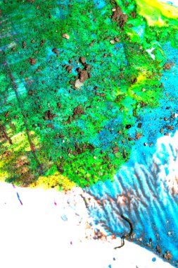 Thick abstract flowing color abstract paint splatters and splashes heavy brush strokes background