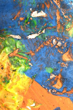 Thick abstract flowing color abstract paint splatters and splashes heavy brush strokes background