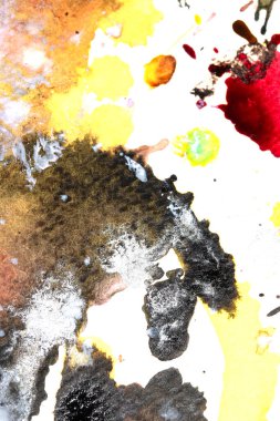 Akrilik Ağır Vahşi Boya Sıçratanlar fırça darbeleri ve arka plan noktaları