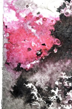 Girdap ve Su Sıçratma Arkaplanı ile Suluboya Canlı Boya Patlaması