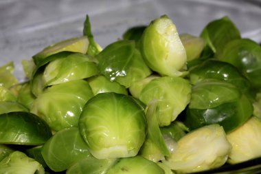 Brüksel lahanası Akşam Yemeği İçin Hazırlandı