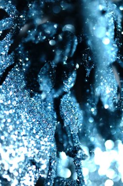 Bokeh mavisi parıltı soyut arkaplan