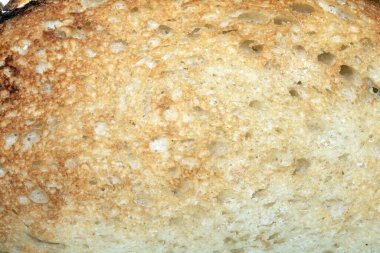 Ekmek Dilimlenmiş Ekmek Diliminin Yakın Çekimi Dokusunu Gösteriyor