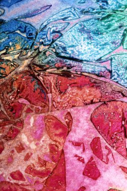 Soyut renkli mürekkep geometrik vitray boya arka planı