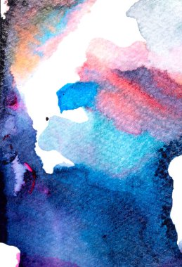 Renkli mürekkep gökkuşağı boya arka planına sıçrar