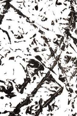 Acrylic Siyah Mürekkep Boya Sıçratır ve lekeler Beyaz Arkaplan için