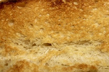 Tost ekmeği dokusunu kapat. Altın tost.