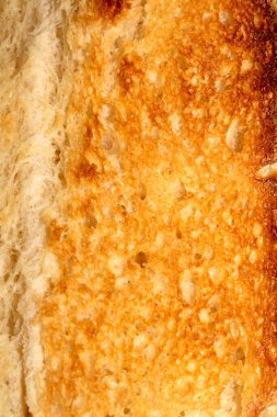 Tost ekmeği dokusunu kapat. Altın tost.