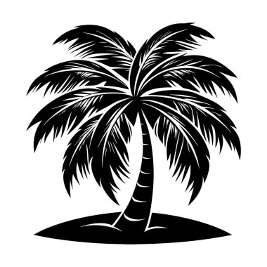 Tropical Palm Tree Silhouette | Summer Beach Nature Design