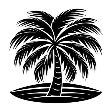 Tropical Palm Tree Silhouette | Summer Beach Nature Design