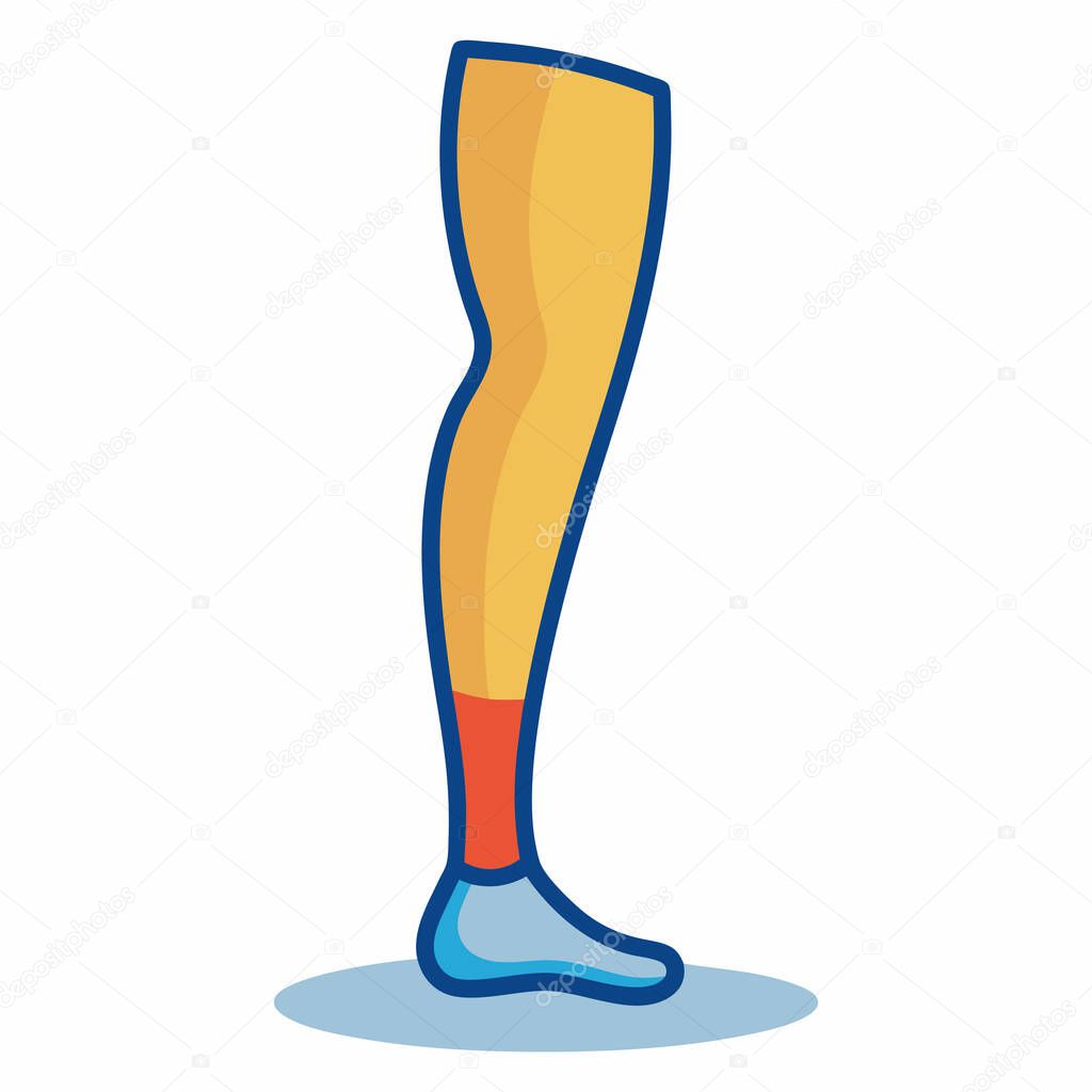 Minimal Leg Silhouette | Anatomy and Body Part Design