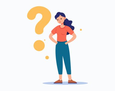 Karışık İfade Dağılımı Olan Düşünen Kadın