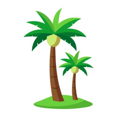 Palmiye Ağaçları Vektörü (124; EPS Tropikal Resimler)