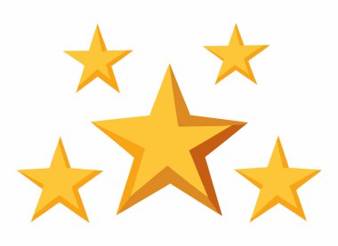 Yıldız Simgeleri Grafik Koleksiyonu (124; Düzenlenebilir EPS Vektörü)