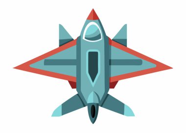 Modern Jet Uçak Grafiksel: 124; Düzenlenebilir EPS Vektörü