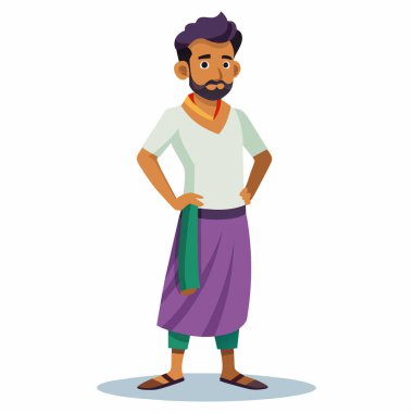 Kültürel Giysiler Giyen Erkek