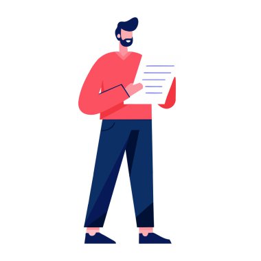 Postacı Beyaz Arkaplan Üzerine Harf Vektörü Resimleri Gönderiyor