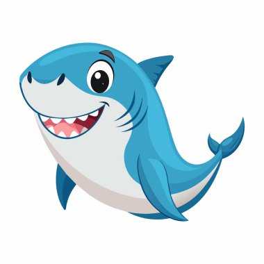 Gülümseyen Köpekbalığı İllüstrasyonu: 124; Şirin Deniz Yaşamı Clipart