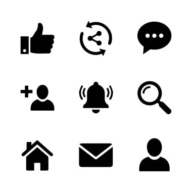 Evrensel Siyah Simgeler İletişim ve Sosyal Yardım Paketi