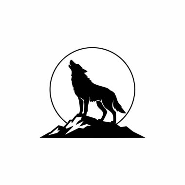 Boynuzlu Geyik Siluet Vektörü Asgari Vahşi Yaşam Çizimi