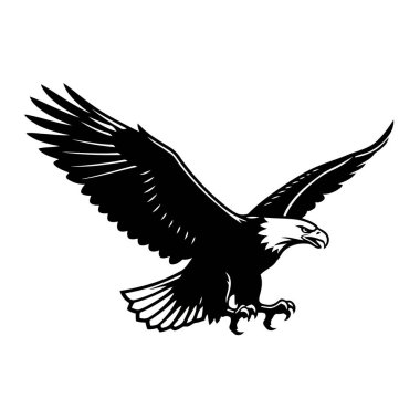 Uçan Kartal Siluet Vektörü Minimum Vahşi Yaşam Kuş Resimleri