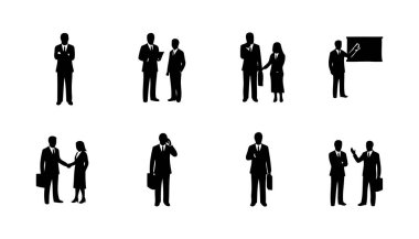 İş adamı ile vektör simgeleri