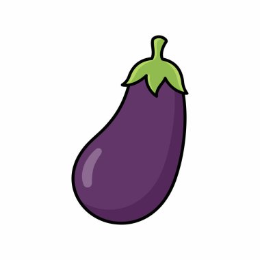 patlıcan simgesi modada izole edilmiş arkaplan