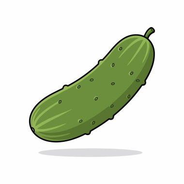 karikatür salatalığı, salatalık vektör sanatı beyaz üzerine