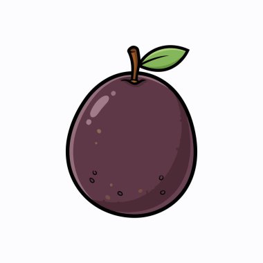 Yaprak İllüstrasyonlu Taze Tutku Meyvesi