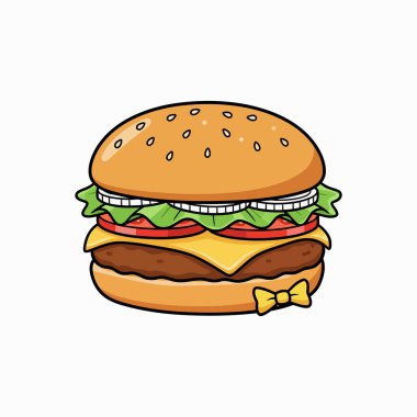 Hamburger hamburger fast food fast food çizgi filmi