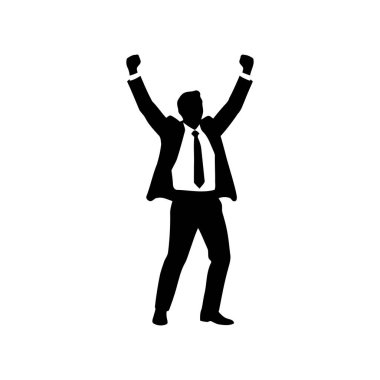 İş adamı avatar karakter ikon vektör illüstrasyon tasarımı