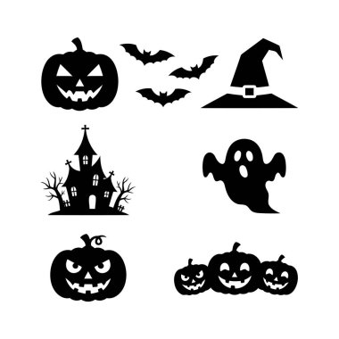 Cadılar Bayramı simgesi vektör illüstrasyonu