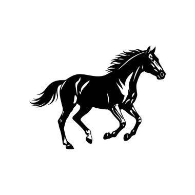 Dörtnala At Simgesi Vektörü