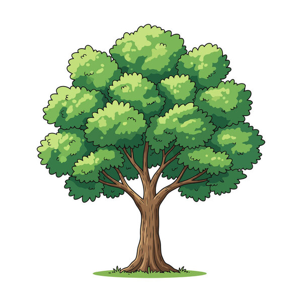 vector tree on a white background.