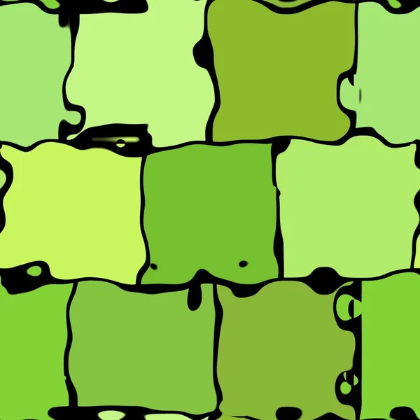 Απρόσκοπτη αφηρημένη υφή του πράσινου παραμορφωμένο κύβους — Φωτογραφία Αρχείου