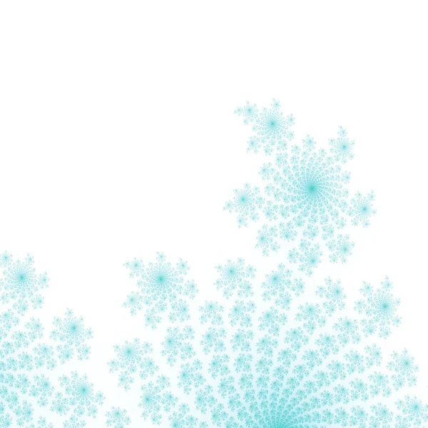 White background with  light azure decoration — Stock Photo, Image