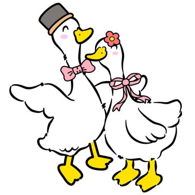 Renkli illüstrasyon tarzında komik bir çiftlik arkadaşıyla mutlu şirin çizgi film kazı.