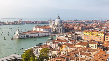 Venedik ve Santa Maria della selam kilisesinin tepesinden görünüm 