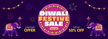 Şenlikli Dhamaka Anlaşmaları ve Hint festivali Diwali için Bayrak Teklifi.