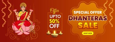 Şenlikli Dhamaka Anlaşmaları ve Hint festivali Dhanteras için Bayrak Teklifi.