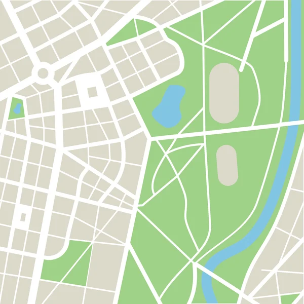 Абстрактная карта города — стоковый вектор
