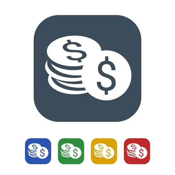 Dolar ikona kolor opcje — Zdjęcie stockowe