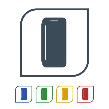 Beyaz Arka Plan.vektör çizim simgesinde Yalıtılmış Simge'yi kaplar