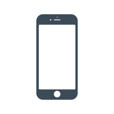 Mobil Icon izole beyaz Background.vector illüstrasyon simgesini