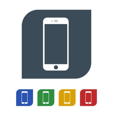 Mobil Icon izole beyaz Background.vector illüstrasyon simgesini
