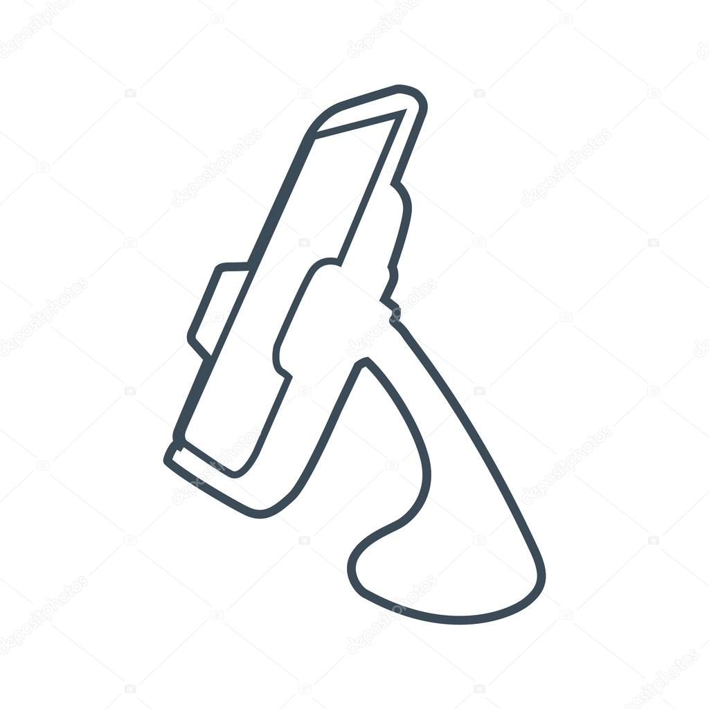 Car Cradles, Mobile Phone Icon Isolated on White