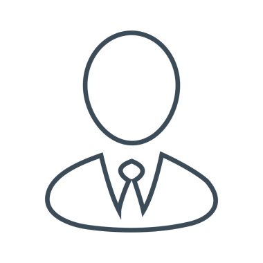 Beyaz arka plan üzerinde izole iş adamları simgesi